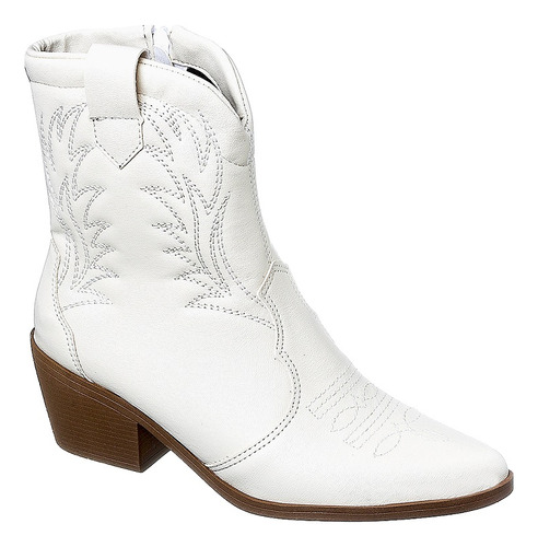 Bota Feminina Country Moda Texana Atual Blogueiras Prata  