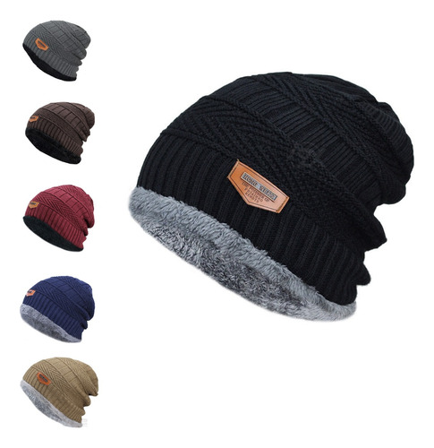 Gorro Touca Inverno Lã Masculino  Estilosa Forrada Pelinho