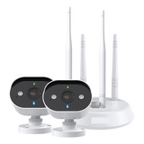 Sistema Inalámbrico Wifi De 5mp, Kit De Cámara Ip 3k, 2/4