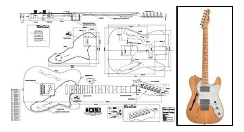 Plano De La Guitarra Electrica Fender Telecaster Thinlin