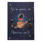 Collar Astronauta Compartir Parejas Amigos Familia Novios