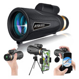 Ayraviio Telescopio Monocular De 12 × 60 Con Soporte