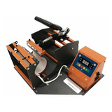 Prensa  Sublimadora Semiautomática Mecolour Mug Heat Press Preta E Laranja 110v/220v