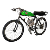 Bicicleta Motorizada Café Racer Sport Banco Xr Cor Verde Field