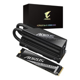 Ssd Gigabyte Aorus Gen5 12000 Ssd 1tb Pcie 5.0 Nvme M.2 Velocidade De Leitura De Até 11700 Mb/s Velocidade De Gravação De Até 9500 Mb/s Ag512k1tb Cor Preto