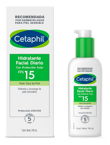 Loción Hidratante Facial Con Fps 15 Cetaphil 118 Ml.