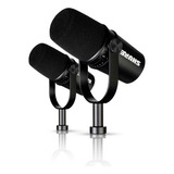 Kit De 2 Micrófonos Shure Mv7-k Para Radio Y Podcast