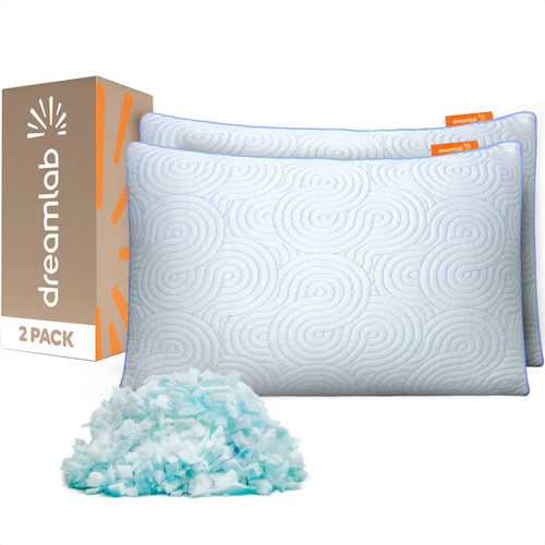 2 Almohadas Memory Foam King Size Dreamlab Polar Cloud-