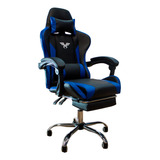 Silla Gamer Con Apoyapie Y Masajeador Usb