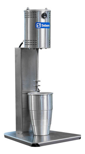 Maquina Milk Shake Profissional Inox Pedestal Sebem 2 Copos