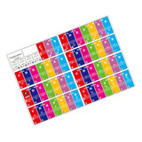 Sticker 88 Colorful Practice Key Keyboard Learning For