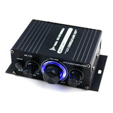 Ak170 12v Mini Amplificador Potência Áudio Digital Rec