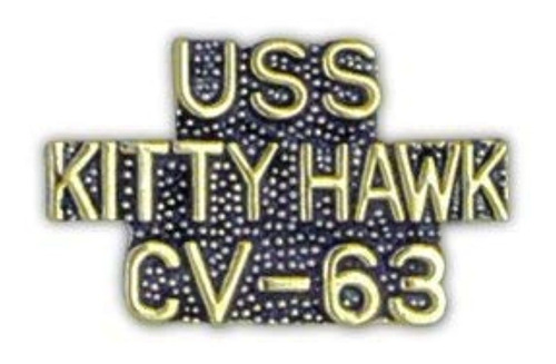 Estados Unidos Azul Marino Uss Kitty Hawk Cv-63 pin De Solap