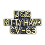 Estados Unidos Azul Marino Uss Kitty Hawk Cv-63 pin De Solap