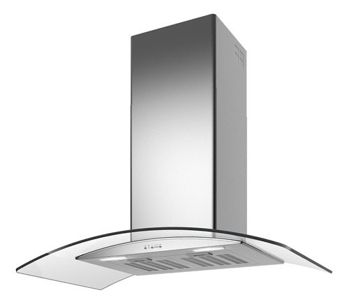 Extractor Purificador De Cocina Tst Lacar Ac. Inox. Isla 600mm X 900mm Plateado 220v