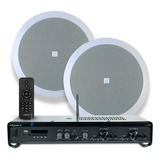 Som Ambiente Jbl 2 Arandelas Gesso + Amplificador Optical