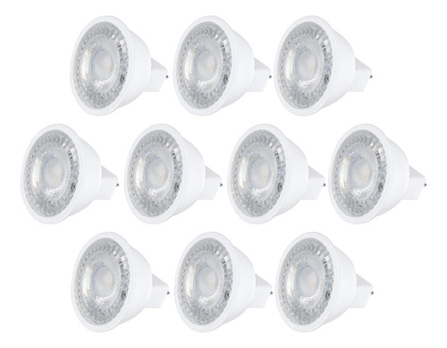 Foco Led Aksi Mr16 Gu5.3 55w 7w Luz Blanca 127v Pack 10