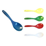 Pack X5 Cucharas Varios Colores Cocina Comida Sopa