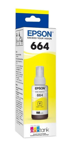 Botella De Tinta Epson 664 Amarillo