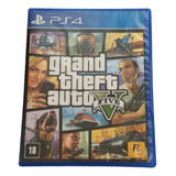 Caixa, Mapa E Manual Gta V Playstation 4 - Leia A Descrição