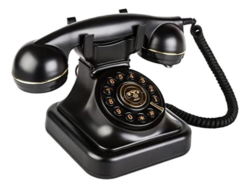 Telefone Retrô Com Fio Vintage Telefone Fixo À Moda Antiga