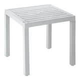 Mesa De 4 Puestos Plastica Textura Madera Gris Barú Rimax 