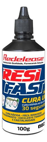 Resina De Cura Uv Resifast Fácil Manuseio (100 G)