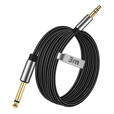 Cable Optico Audio Auxiliar 3.5mm A 6.35mm Macho A Macho 3m
