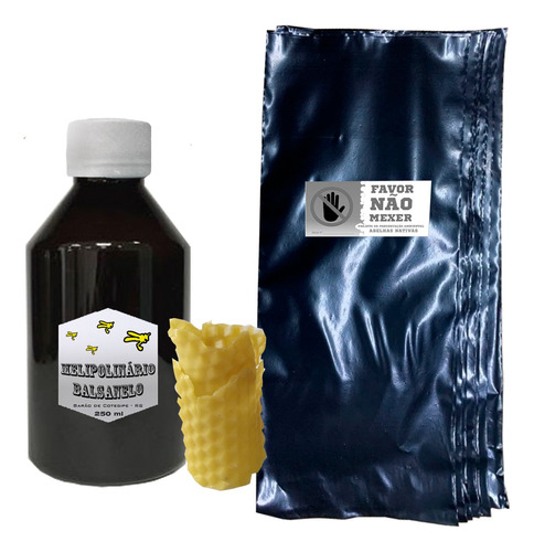 Kit Atrativo Abelhas Sem Ferrão Jatai Asf 250 Ml C/ 25 Sacos