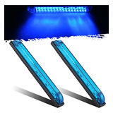 Partsam 2pcs Azul 30 Led 8 Pulgadas Barra De Tiras De Servic