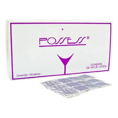 Caja 100 Condones Masculinos Preservativo Possess Hotelero | Envío gratis