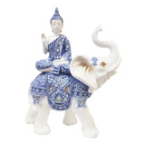 Elefante Con Buda Tibetano Atrayente De Buena Suerte 
