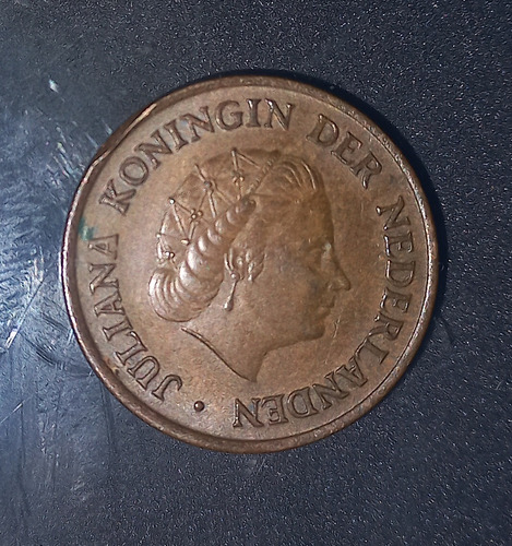 Moneda De Juliana Nlderlanden Konix Der Año 1975 5 Centavos.