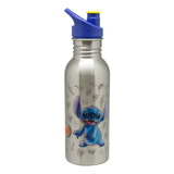 Botella Metalica Disney 100 Años - Tapa Azul - 500ml
