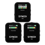 Microfones Synco G2 A2 Lapela Omnidirecional Cor Preto