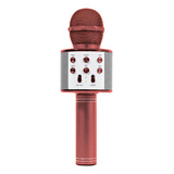 Microfone Infantil Karaoke Bluetooth Star Voice Cor Rose