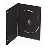 50 Estojo Capa Box Case Dvd-cd Simples Preto 14 Mm- Novo