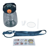 Botella De Agua Transparente 1300ml Con Stickers