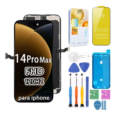 Pantalla Táctil Jk Para iPhone 14 Pro Max Ips Lcd Negra, Kit De Herramientas + Mica Templada Incluida | Calidad Garantizada