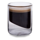 6 Tazas Vasos Doble Vidrio Café Vidrio Templado 80 Ml