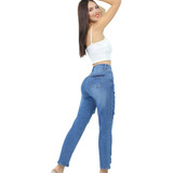 Jeans Dama Pantalones Mujer Colombiano Pompa Original M-353