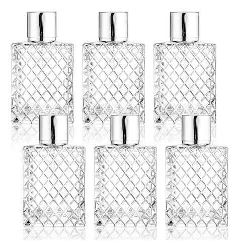 Lawei Paquete De 6 Botellas De Perfume Recargables De Vidrio