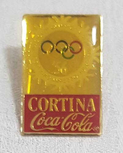 Pin Coca Cola Cortina Olimpiadas Invierno 56 Coleccion G15