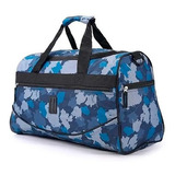 Mochila Sacola Viagem Academia Camuflada Clio Cor Azul