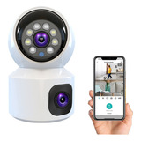 Ip Dual Camera V380 Hd 1080p Wi-fi Disk Tilt 360°