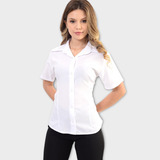 Camisete Camisa Feminina Uniforme Blusa Social P/ Sublimação