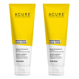 Acure Brightening - Paquete Do De Exfoliantes Faciales, 4 On