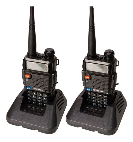 2 Radio Comunicador Oktok Uhf/vhf Ht Airsoft Portatil Uv-5r