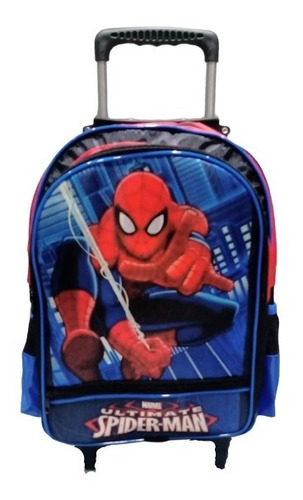 Mochila Homem Aranha Bolsa Infantil Spiderman Rodinhas Aula