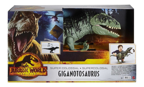 Dinosaurio Giganotosaurus Jurassic World Super Colossal 95cm